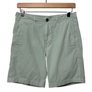 Billy Reid Chino Shorts 100% Pima Cotton Sage‎ Size 28 / 8" Inseam Retail: $178